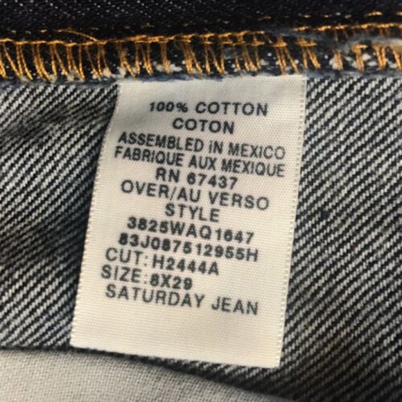 Ralph Lauren Polo Jeans Saturday Size 30W x 30L Straight Leg Blue Y2K NWOT - Picture 8 of 10